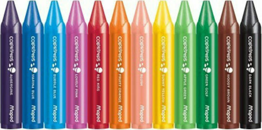 Maped Color Peps Wax Maxi Crayons Set 12 Colours