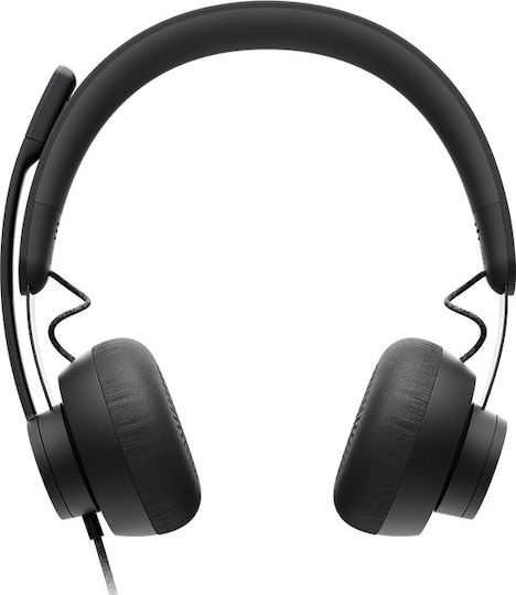 Logitech Zone Wired On Ear Multimedia Ακουστικά με μικροφωνο και σύνδεση USB-C / USB-A σε Γκρι χρώμα