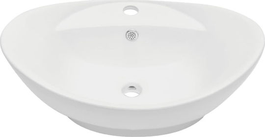 vidaXL Waschtisch mit Waschbecken L60xB40xH16.3cm Eiche