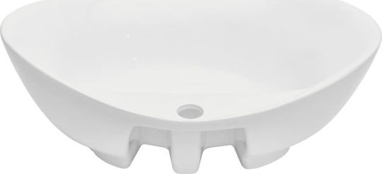 vidaXL Waschtisch mit Waschbecken L60xB40xH16.3cm Eiche