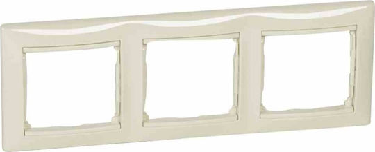Legrand Valena Πλαίσιο Διακόπτη 3 Θέσεων σε Μπεζ Χρώμα 774353