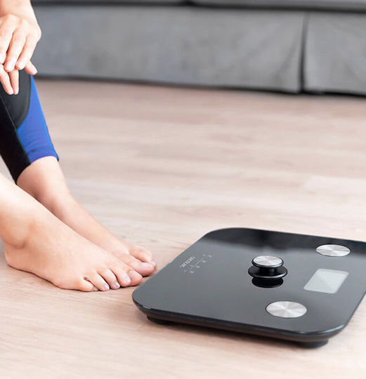 Cecotec Surface Precision 10100 Full Healthy Digital Cantar Cu Analizator de Grăsime Corporală in culoare Negru