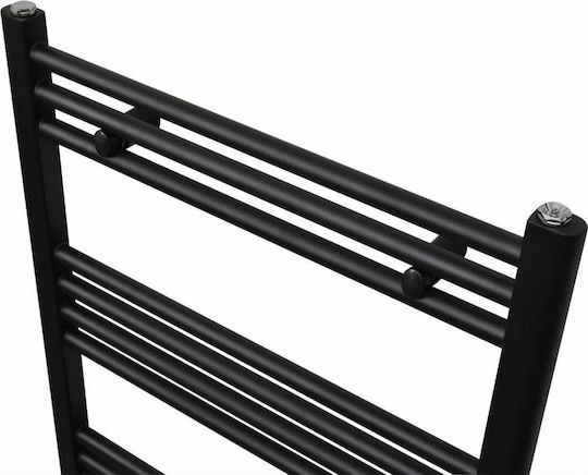 vidaXL Gerade Handtuchhalter Badezimmer 1160x600 560kcal/h Schwarz