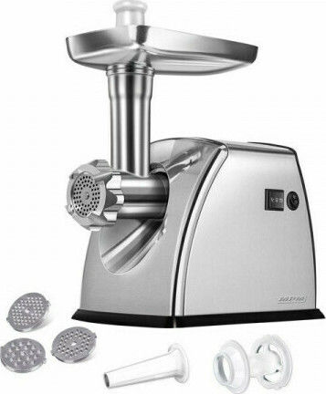 MPM Μηχανή Άλεσης Κιμά 1800W Ασημί