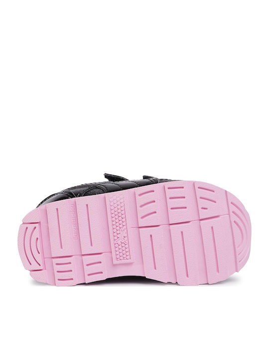 Vista Glitz Παιδικά Sneakers με Σκρατς Μαύρα
