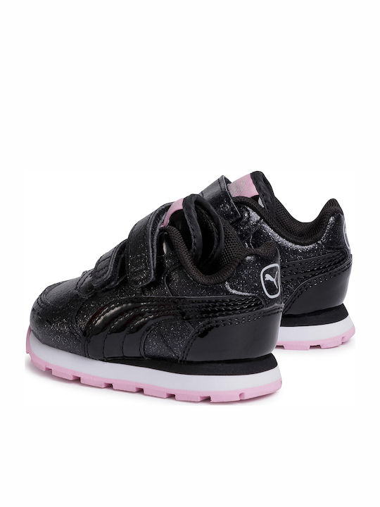 Vista Glitz Παιδικά Sneakers με Σκρατς Μαύρα