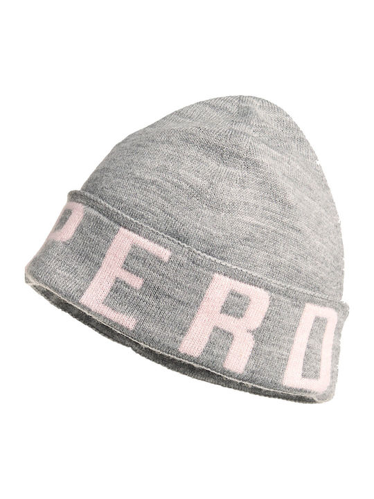 Urban Logo Beanie Γυναικείος Σκούφος Πλεκτός σε Γκρι χρώμα