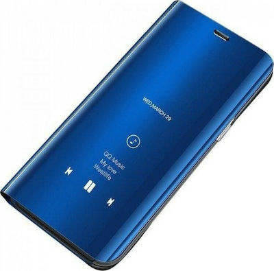 Hurtel Clear View Plastic Book Blue (Galaxy S20 Ultra)