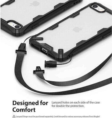 Ringke Fusion-X Silicone Back Cover Durable Black (iPhone SE 2022/2020/8/7)