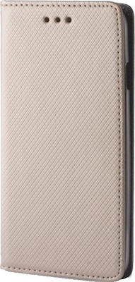 Forcell Smart Magnet Synthetic Leather Book Gold (Huawei P40 Lite E)