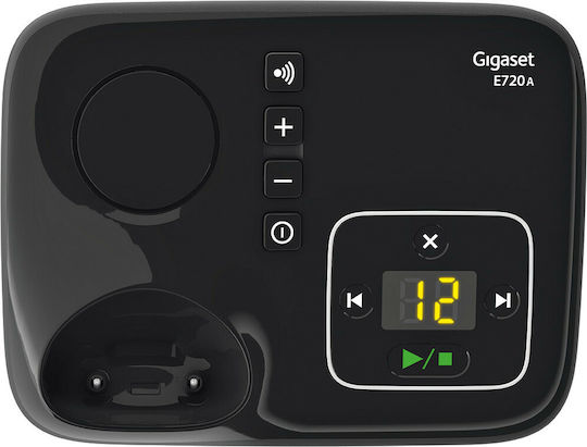 Gigaset E720A Ασύρματο Τηλέφωνο με Ελληνικό Μενού Μαύρο