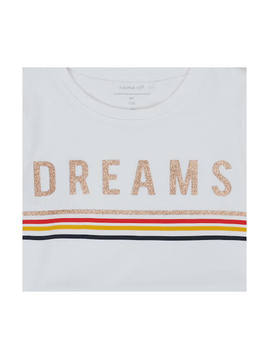 Name It Kinder T-shirt Weiß Dreams