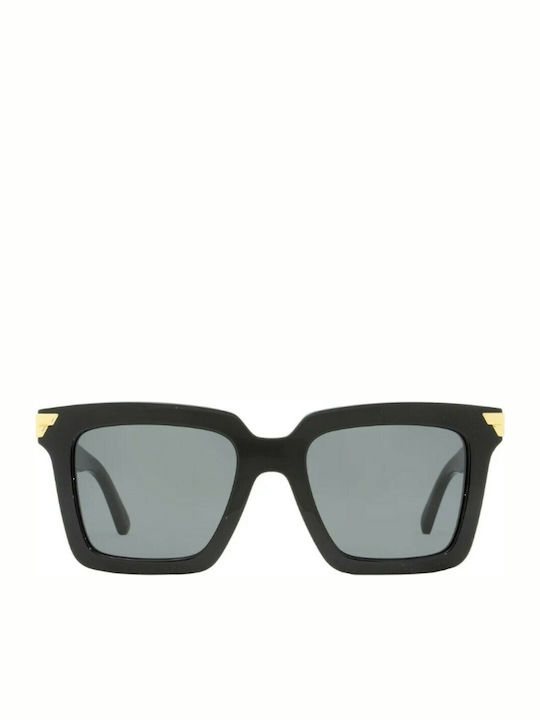 Bottega Veneta Women's Sunglasses with Black Plastic Frame and Black Lens BV1005S 001