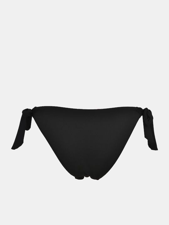 Arabella Bikini Slip mit Schnürchen Schwarz