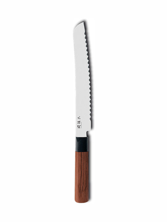 Kai Seki Magoroku Red Wood Cuțit Pâine din Oțel Inoxidabil 22.5cm MGR-0225B 1buc