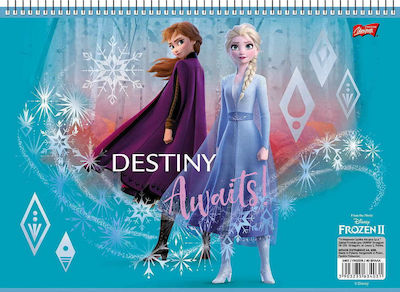 Salko Paper Drawing Pad Frozen II No 17 21x29cm 40 Sheets in 2 Designs A4 21x29.7cm 40 Sheets