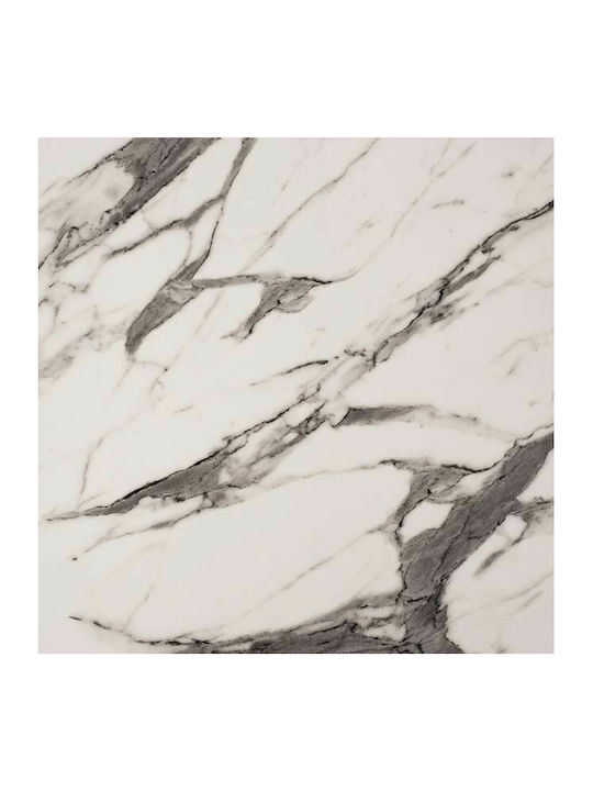 HomeMarkt Rectangular Table Surface Werzalit Marble White-Grey 120x80x3.5cm HM5630.11 1pcs