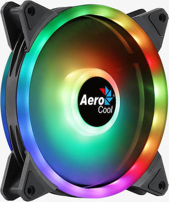 Aerocool PGS Duo 14 ARGB Gehäuselüfter 140mm mit Verbindung 6-polig 1Stück Schwarz