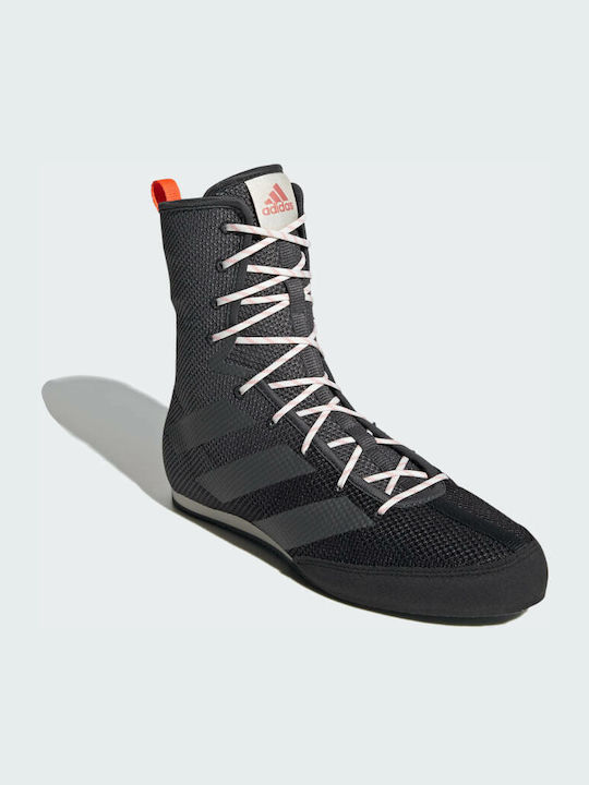 Adidas Box Hog 3 Παπούτσια Πυγμαχίας Ενηλίκων Μαύρα