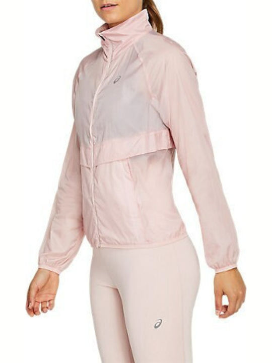 Women's Running Short Sports Jacket for Spring or Autumn Pink