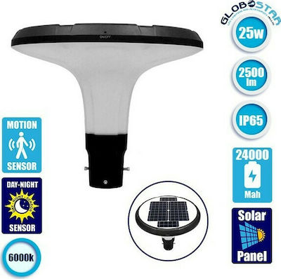 GloboStar Solar Light Road 25W 2500lm Cold White 6000K with Motion Sensor and Photocell IP65