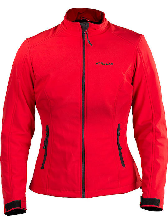 Nordcode Softshell Lady Γυναικείο Μπουφάν Μηχανής Softshell 4 Εποχών Κόκκινο