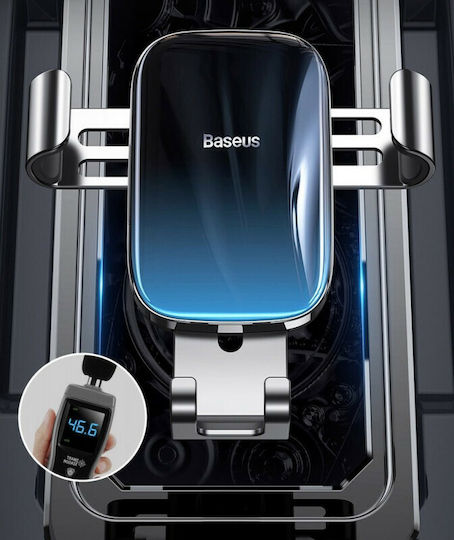 Baseus Glaze Gravity Βάση Κινητού Αυτοκινήτου 4" - 6.5" με Ρυθμιζόμενα Άγκιστρα Μαύρη