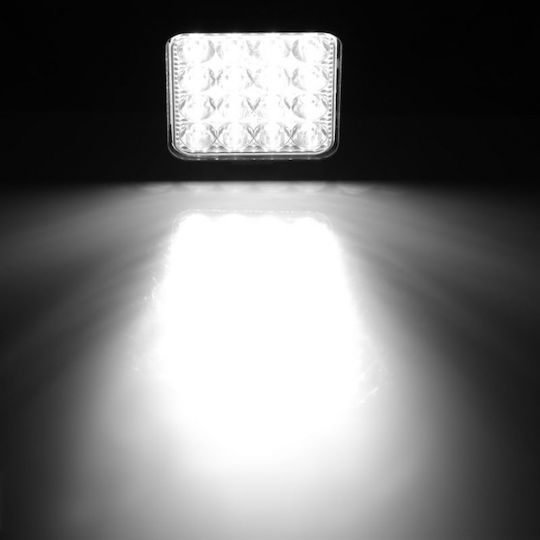 Square Headlights Car LED Universal 10 - 30V 48W 2pcs