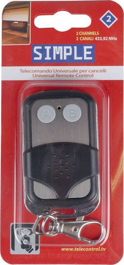Superior Electronics Αντιγραφικό Τηλεχειριστήριο Γκαραζόπορτας Σταθερού Κωδικού με 2 Κανάλια 433.92MHz