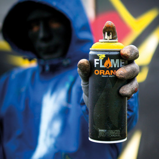 Flame Paint Spray Farbe Flame Orange Acryl mit Matt Effekt Telemagenta 400ml