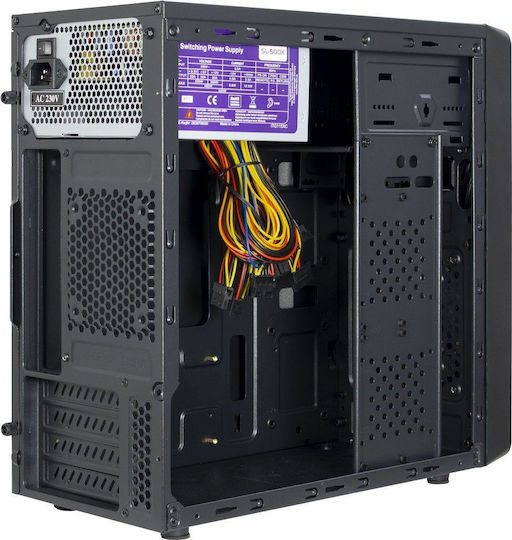 Inter-Tech MA-01 Mikro Mikro-Turm Computergehäuse Schwarz