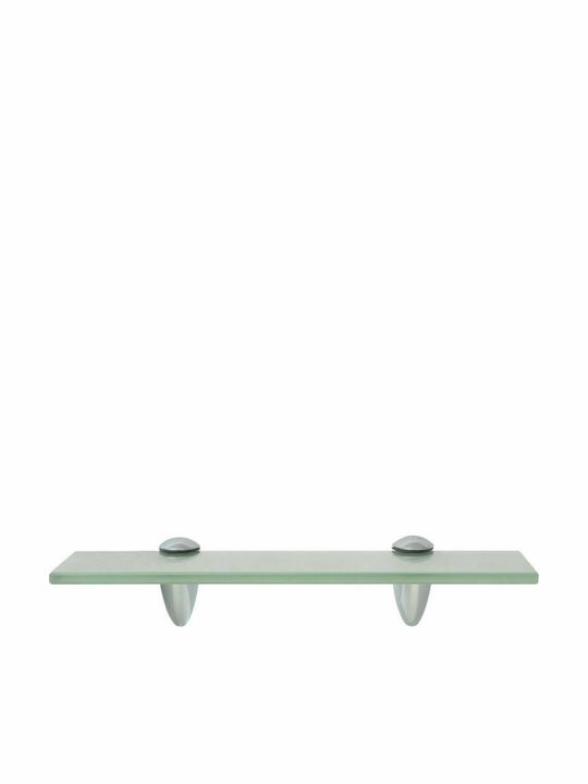 vidaXL Wall Mounted Bathroom Shelf Glass with 1 Shelf 30x10x0.8cm