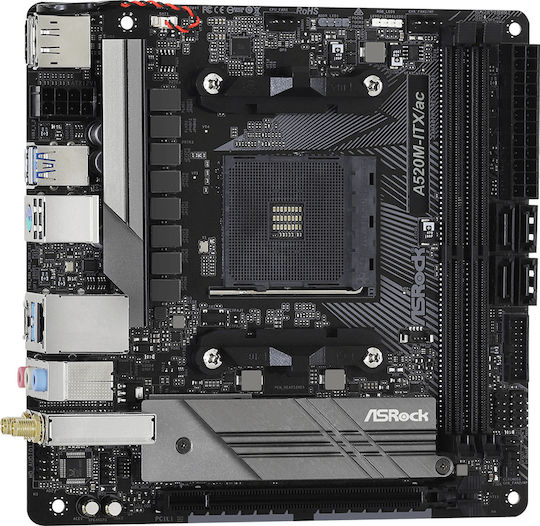ASRock A520M-ITX/ac Wi-Fi Placă de bază Mini ITX cu AMD AM4 Socket