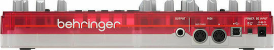 Behringer TD-3 TD-3-SB Synthesizer Red Transparent