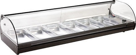 Sayl Barcelona Vitrină încălzită cu cameră cu 4 Locuri pentru Gastronomi și Putere 800W L84 x l39.5 x Î24.5 cm