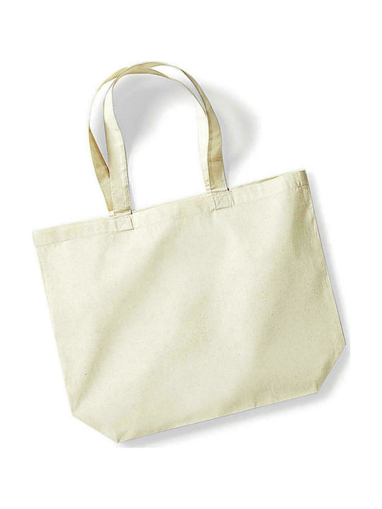 Westford Mill W125 Βαμβακερή Τσάντα για Ψώνια σε Μπεζ χρώμα