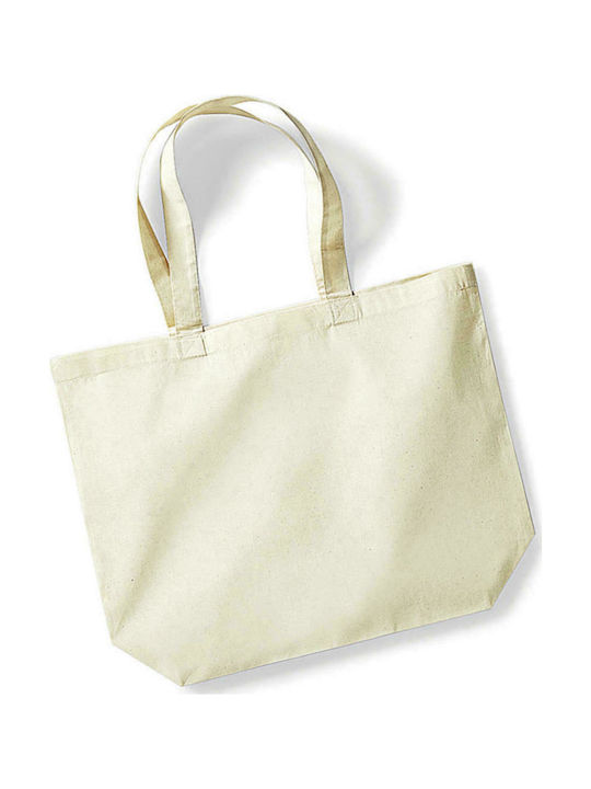 Westford Mill W125 Cotton Shopping Bag Beige