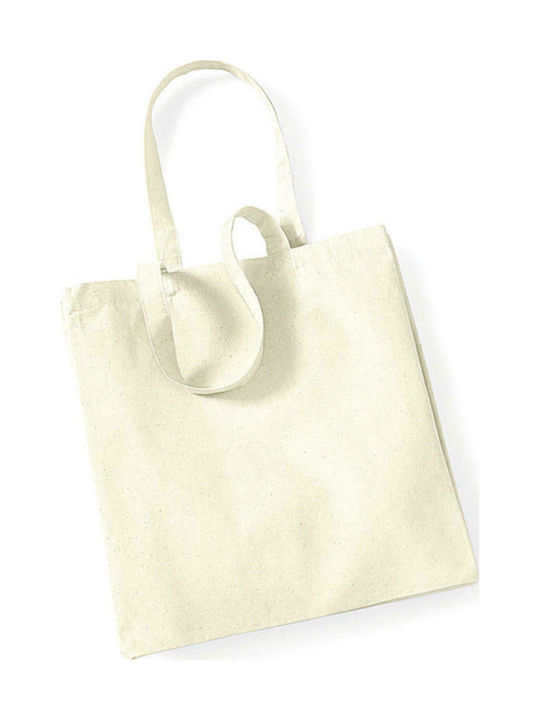 Westford Mill W108 Βαμβακερή Τσάντα για Ψώνια σε Μπεζ χρώμα