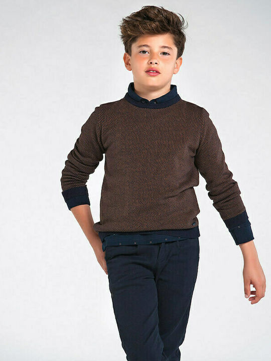 Mayoral Kids Sweater Long Sleeve Navy Blue