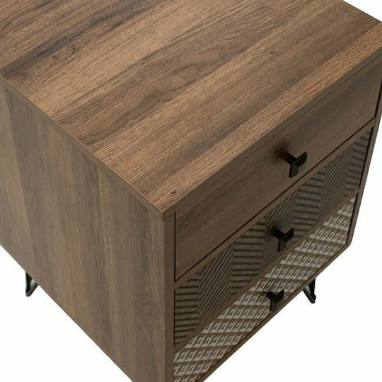 Pakketo Nachttisch Boho Holz Braun 40x40x59cm