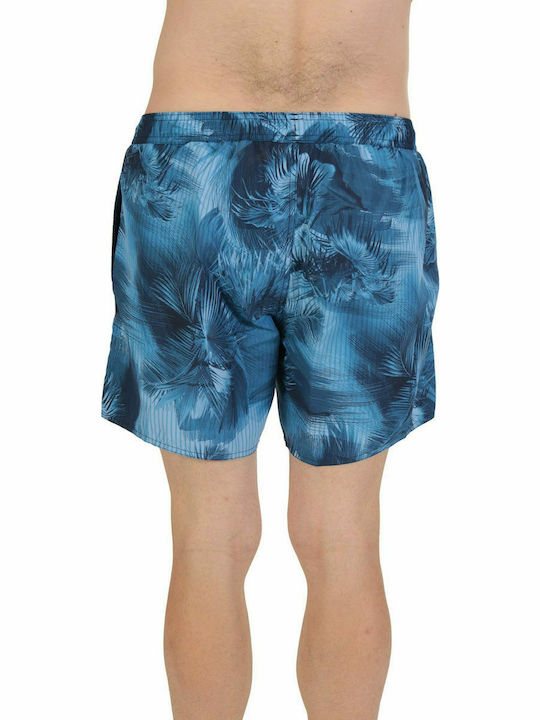 Emporio Armani Herren Badebekleidung Shorts Blau mit Mustern