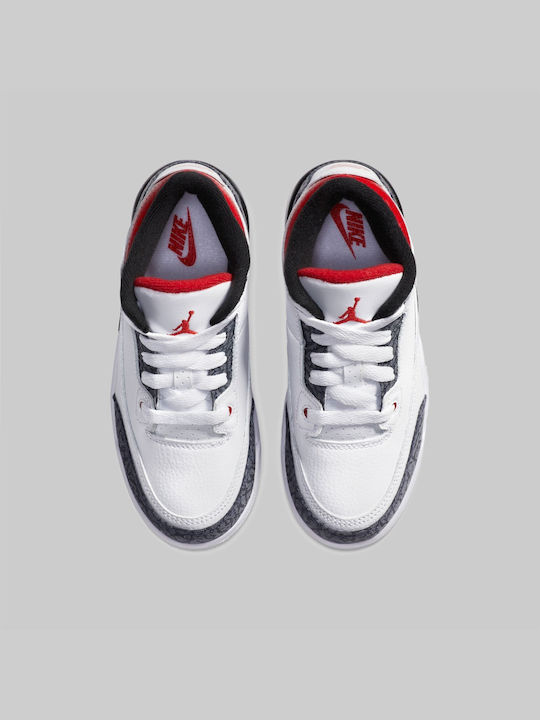 3 Retro Se Incaltaminte Sport Copii Baschet Alb