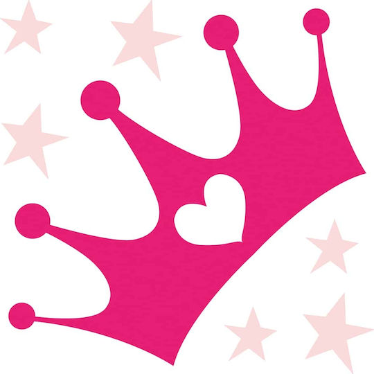 Ango Kinder Wandsticker Lovely Princess 50cm 17 Stück