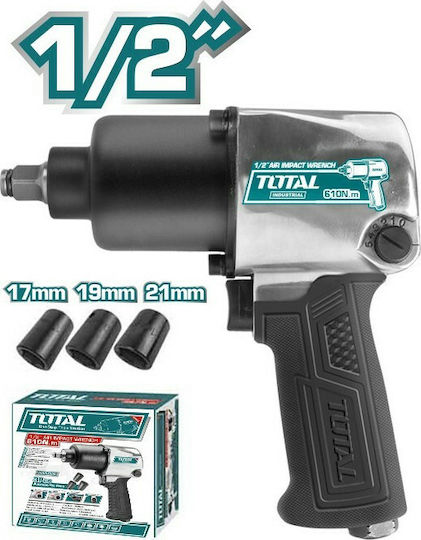 Total TAT40122 Air Impact Wrench 1/2 with Maximum Torque 62.2kgm