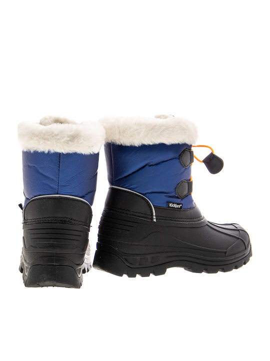 Cizme de cauciuc pentru copii cu captuseala interna Sealsnow Albastru