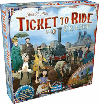 Days of Wonder Extensie Joc Ticket to Ride France & Old West pentru 2-3 Jucători 8+ Ani