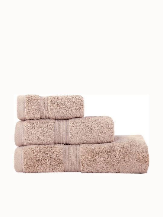 Nef-Nef Homeware Bath Towel Aegean 009687 80x160cm. Beige Weight 705gr/m²