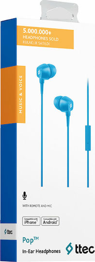 TTEC Pop În ureche Handsfree cu Mufă 3.5mm Albastru