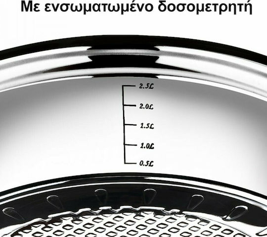 HomeVero Set de vase de gătit din oțel inoxidabil argintiu 6 buc