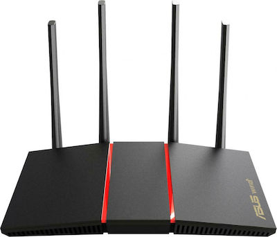 Asus RT-AX55 Ασύρματο Router Wi‑Fi 6 με 4 Θύρες Gigabit